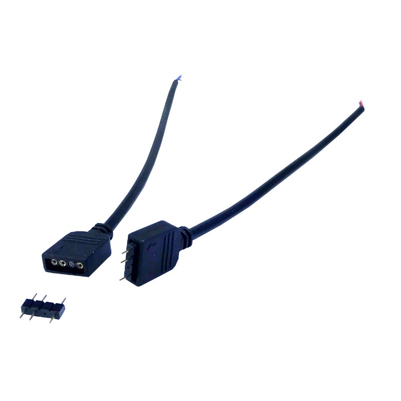 ĐẦU NỐI ARGB 5V 3PIN CHO MÁY TÍNH PC KẾT NỐI LED FULL MÀU WS2812B VỚI CỔNG AURA