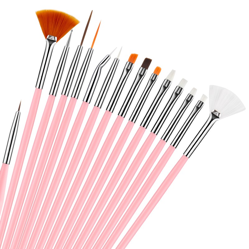 Set 15 / 20 / 23 cọ vẽ móng tay Lusluking chuyên dụng cao cấp