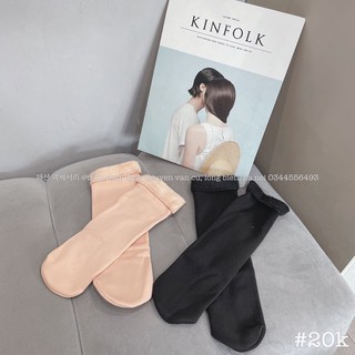 Tất cao cổ nỉ lót lông siêu ấm ttnx 🔅freeship🔅
