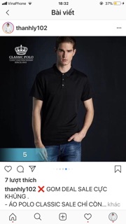Áo polo nam( khách note màu size)