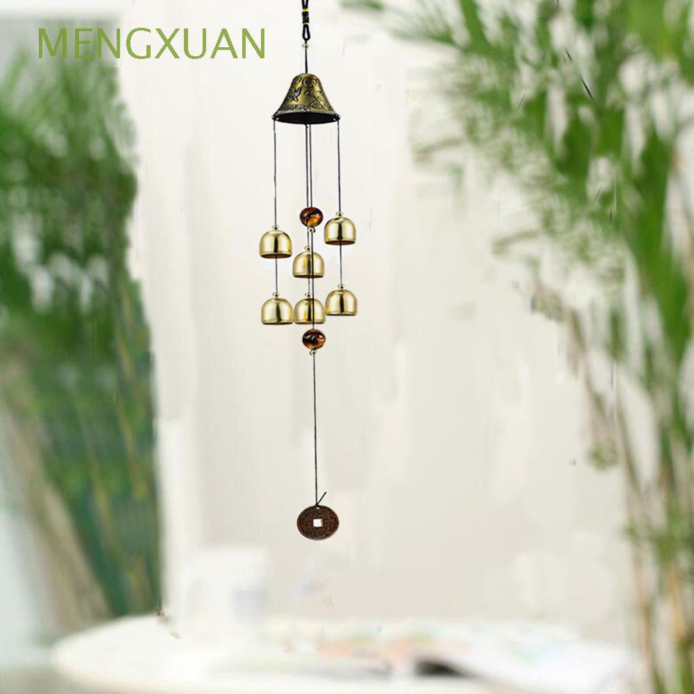 Chuông gió phong thủy bằng đồng cỡ lớn dùng trang trí nhà cửa phong cách Trung Hoa