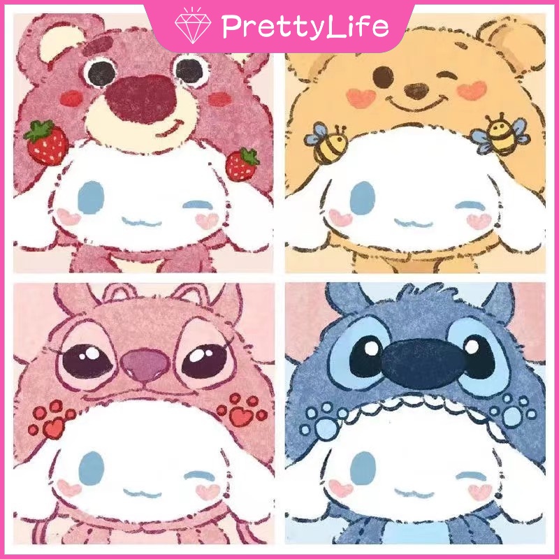 DISNEY Bộ Tranh Đính Đá 5D Tự Làm Trang Trí Nhà Cửa 40x40cm / 50x50cm