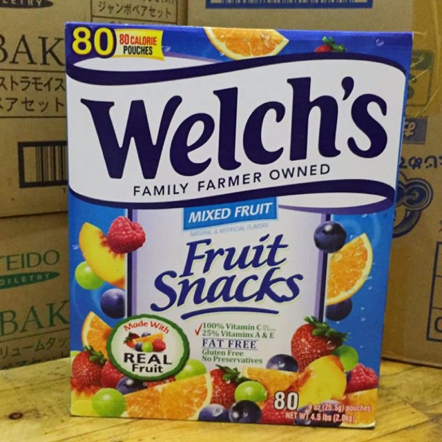 Kẹo dẻo trái cây WELCHS Fruit Snacks