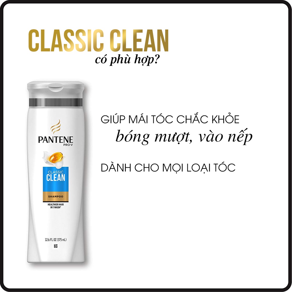 Dầu Gội Pantene Mỹ nhiều mùi hương 375ml