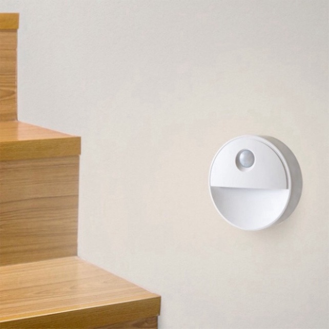 Đèn led cảm biến đèn ngủ cảm ứng chuyển động dùng pin AAA dán tường phòng ngủ cầu thang nhà bếp tiện lợi