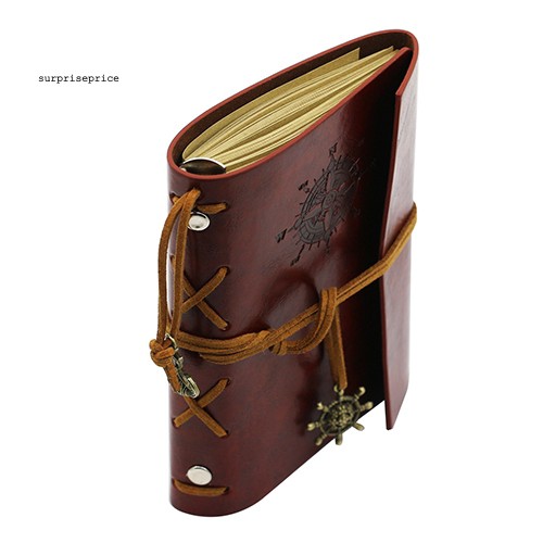 Quyển nhật ký bằng da dây cột phong cách cổ điển nghệ thuật