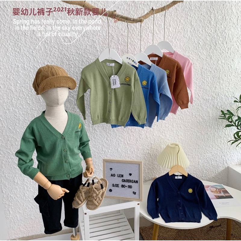 ÁO LEN CARDIGAN HÀNG QC SIÊU MỀM ĐẸP CHO BÉ