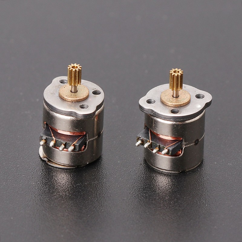 Set 10 Động Cơ Bước 3v 2 Phase 4 Dây Đường Kính 8mm Cho Máy Ảnh Kĩ Thuật Số