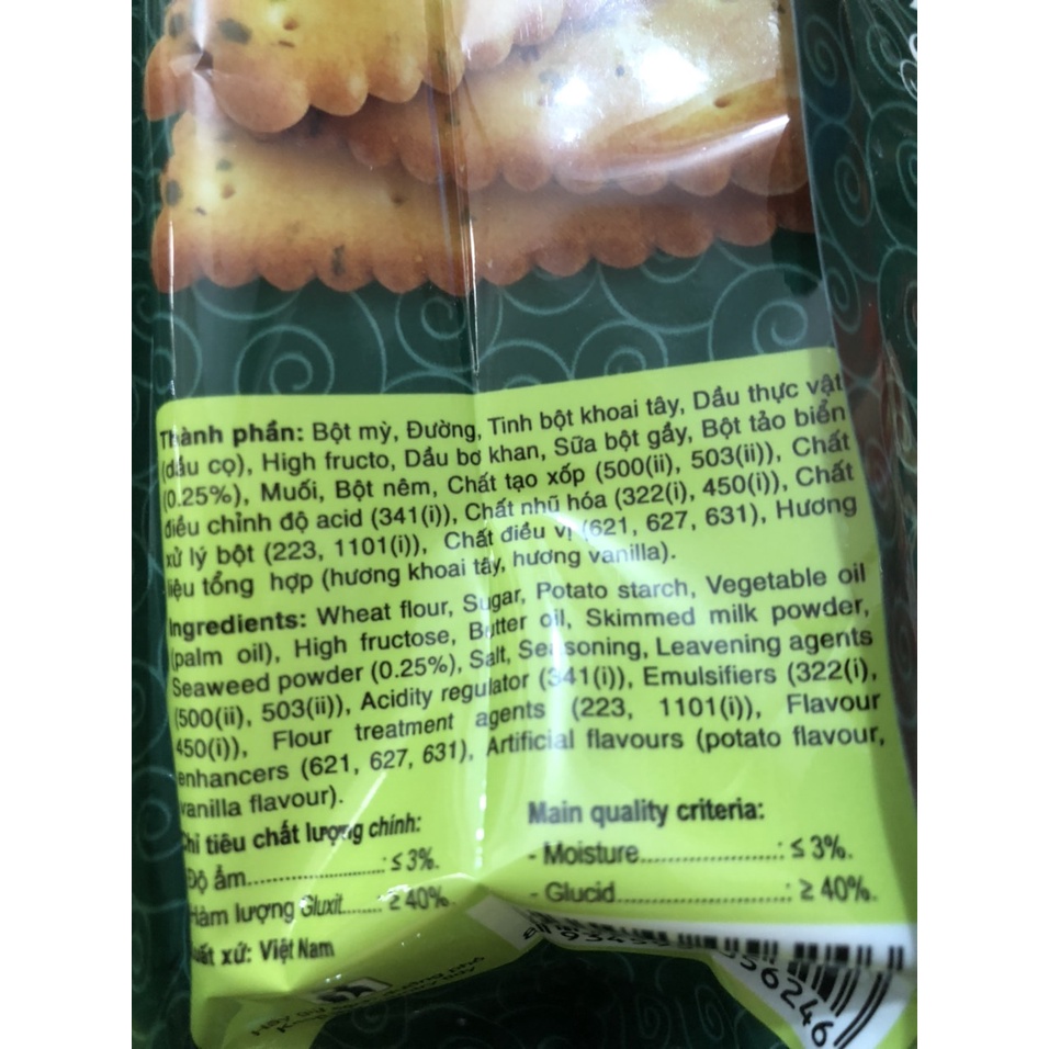 Bánh Ăn Kiêng Crackers Tảo Biển 210gr