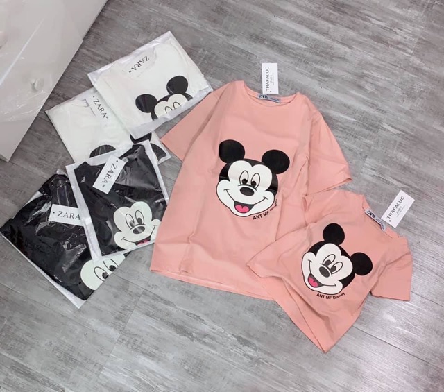 Áo đôi mẹ và bé Mickey