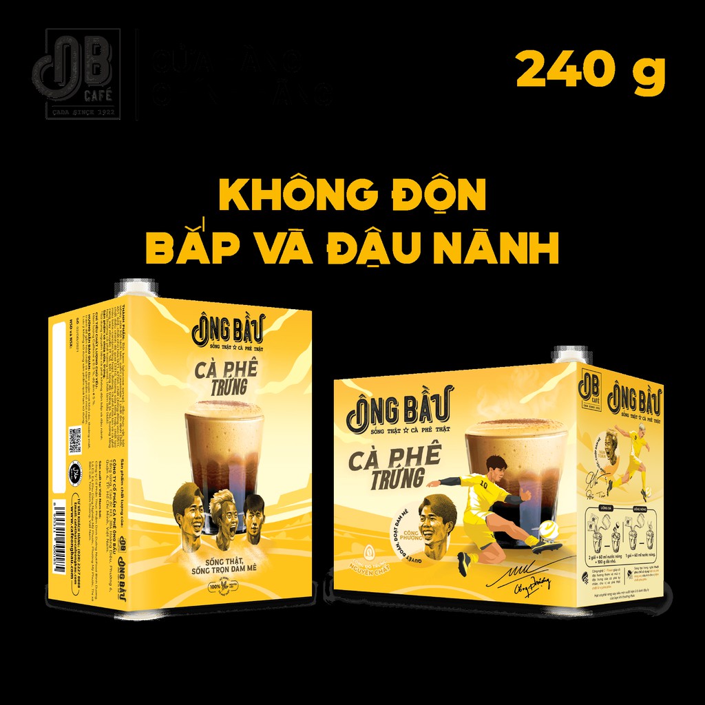Ông Bầu OB Café Cà Phê Trứng Hộp 240g | BigBuy360 - bigbuy360.vn