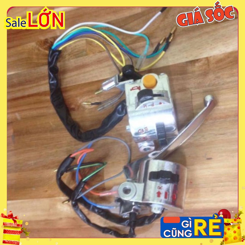 Miễn phí vận chuyển -  Đôi cụm công tắc Cub 81 82, kèm tay phanh thắng (củ cho xe máy Honda 79 84 67