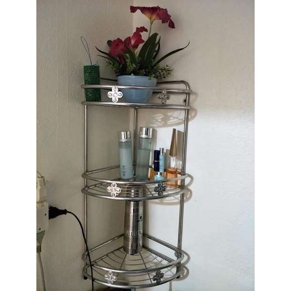 Kệ Góc Nhà Tắm, Kệ Gia Vị 3 Tầng Inox Chắc Chắn