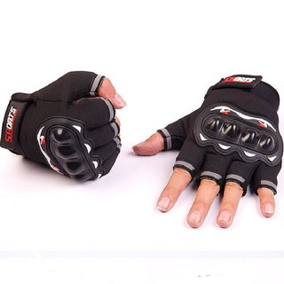 Combo bộ 2 găng tay gù hở ngón đi phượt