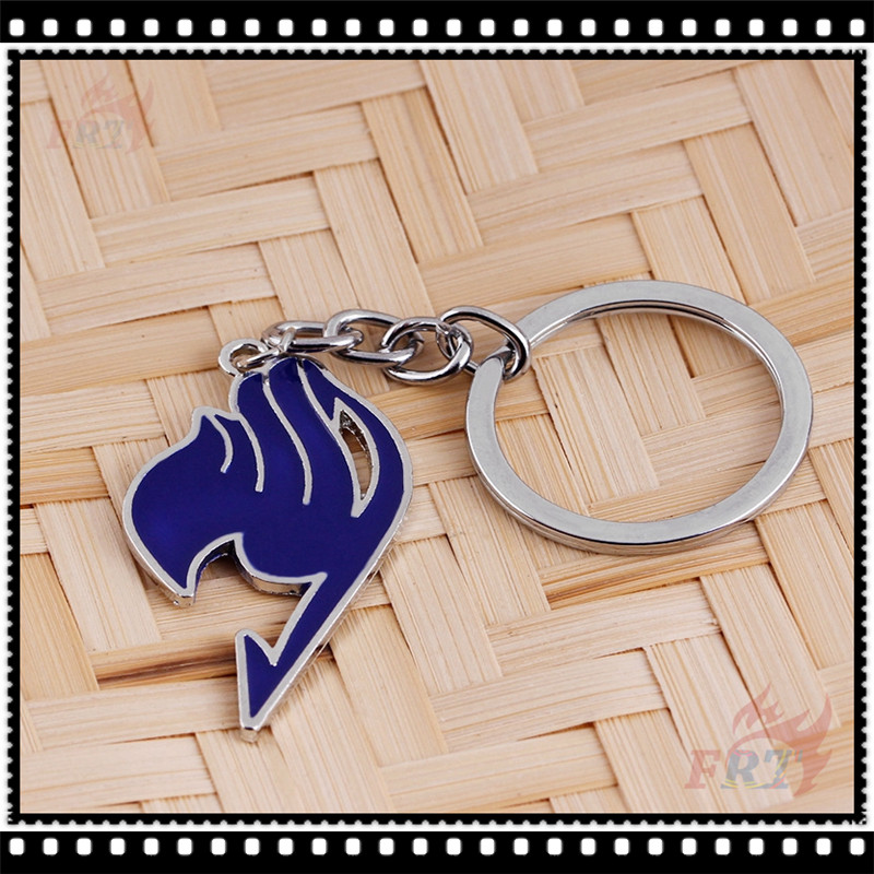 1 Móc khóa kim loại hình logo Anime Fairy Tail