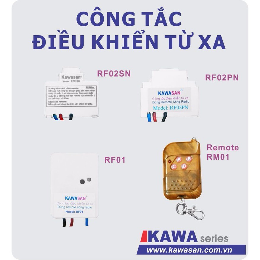 Công tắc điều khiển từ xa Kawa RF02PN - RF02PN-2