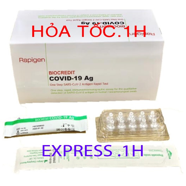 Test nhanh covid 19, kit test covid Biocredid Hàn Quốc.