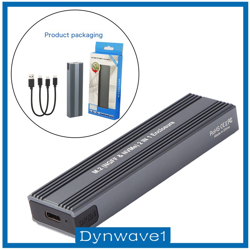 [DYNWAVE1] Hard Drive Box M2 SATA SSD to USB 3.0 SSD Disk External Enclosure Adapter