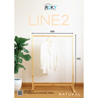 [BIG SIZE SƠN PU] GIÁ TREO QUẦN ÁO THANH ĐƠN SIMPLE HANGER MÀU GỖ TỰ NHIÊN - ROKY STORE - NỘI THẤT PHÒNG NGỦ