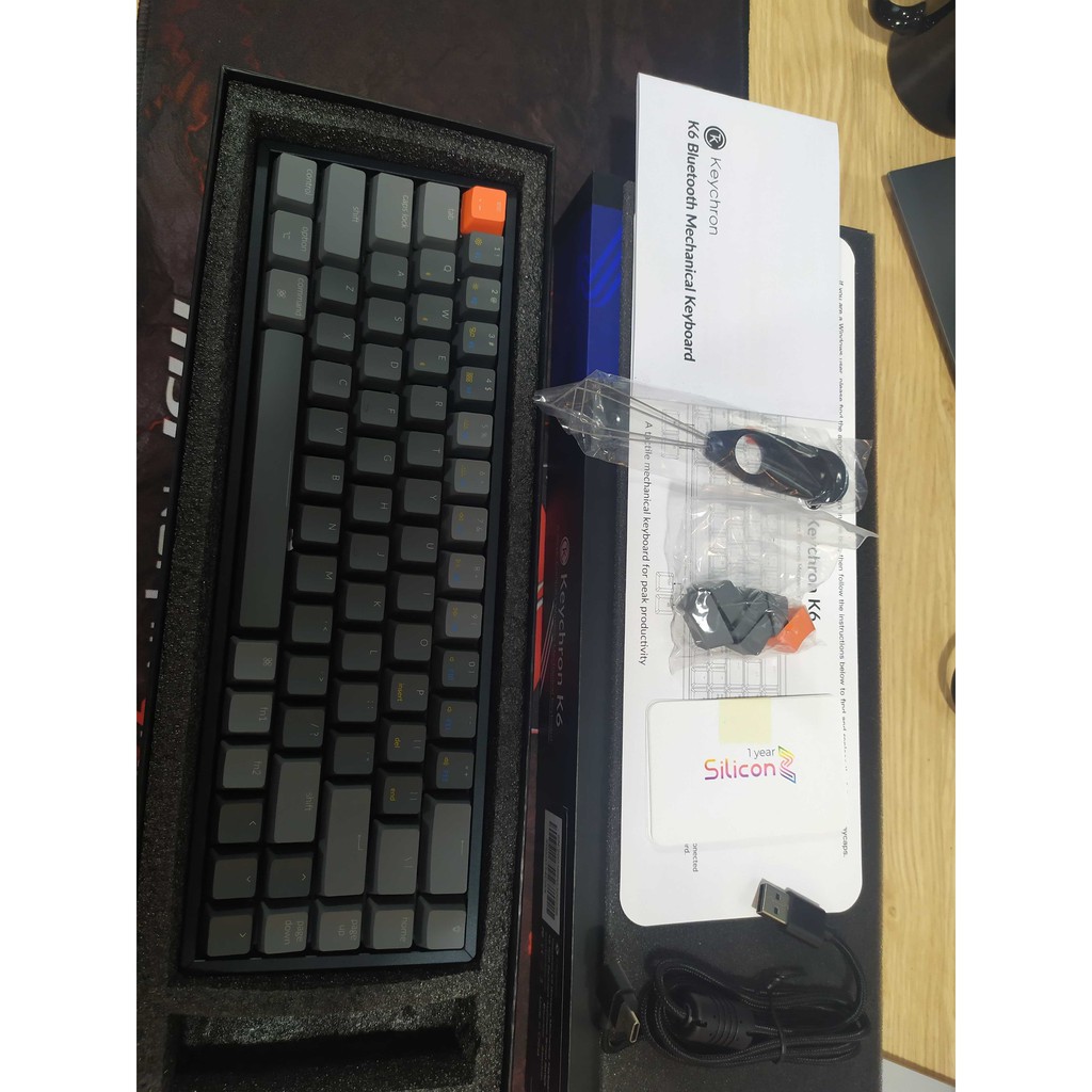 Keychron K6 - Bàn phím cơ Keychron K6 RGB wireless Nhôm