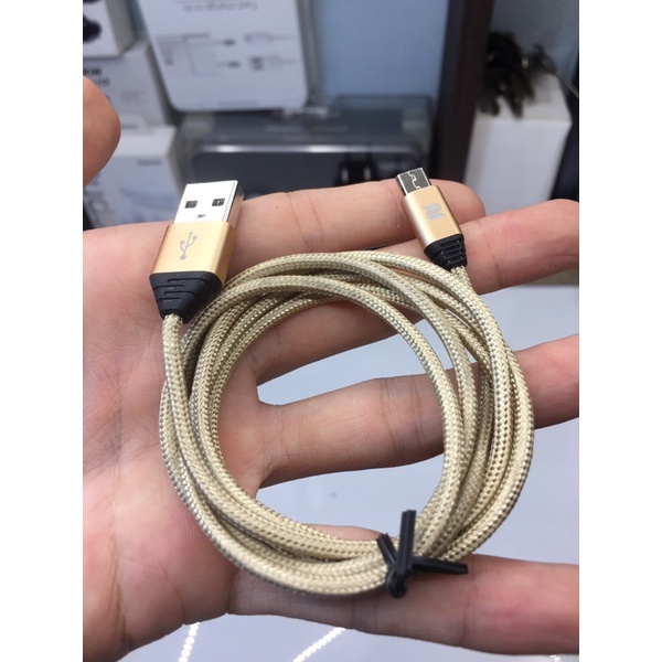 CÁP ROCK SPACE M5 MICRO 1M RCB0510 - Hỗ Trợ Sạc Nhanh 2A