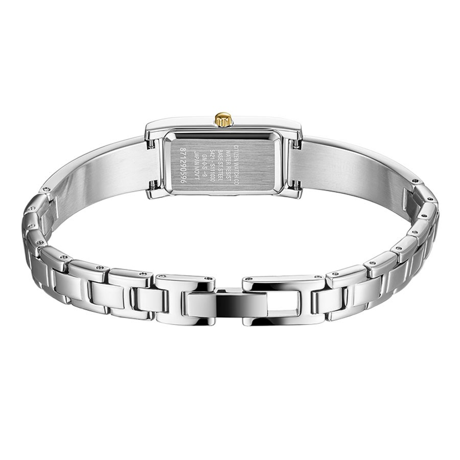 Đồng Hồ Citizen Nữ Đính Đá Swarovski Dây Kim Loại Pin-Quartz EZ6364-59A - Mặt Trắng (