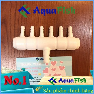 Đầu Chia Sủi Bằng Nhựa 6 Nhánh Dùng Cho Các Máy Sủi Khí Oxy Công Suất Lớn