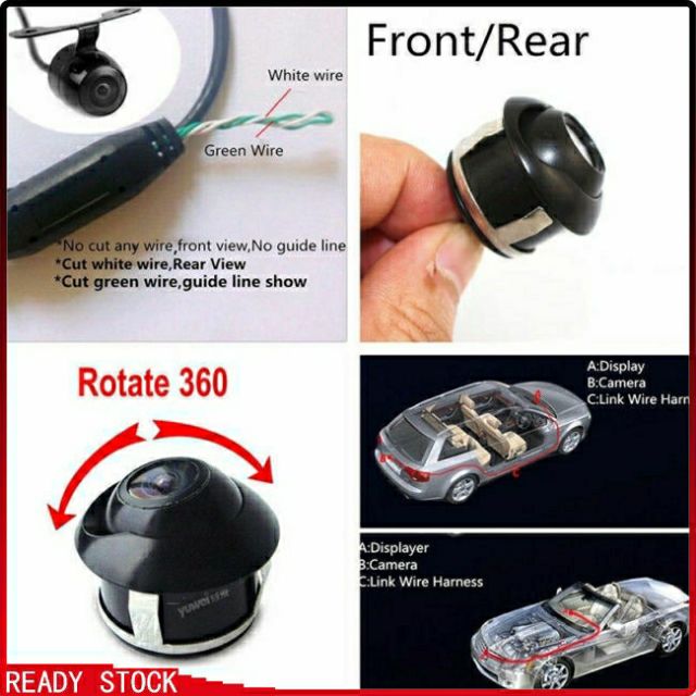 Bộ camera cặp lề xe ô tô xoay 360 💯💯 chất lượng cao