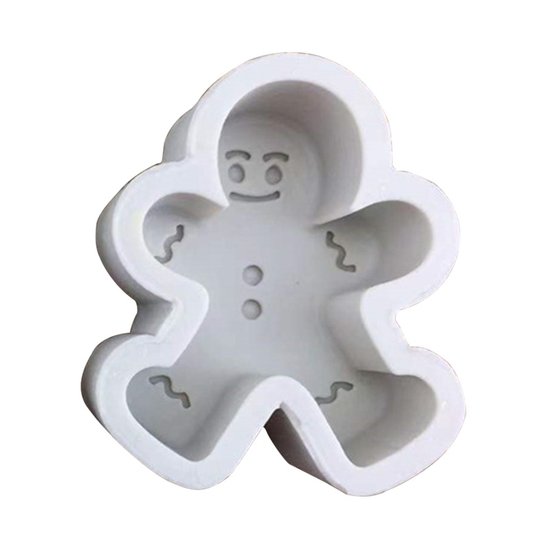 Khuôn silicone Làm Bánh / Xà Phòng Hình Người Gừng Giáng Sinh