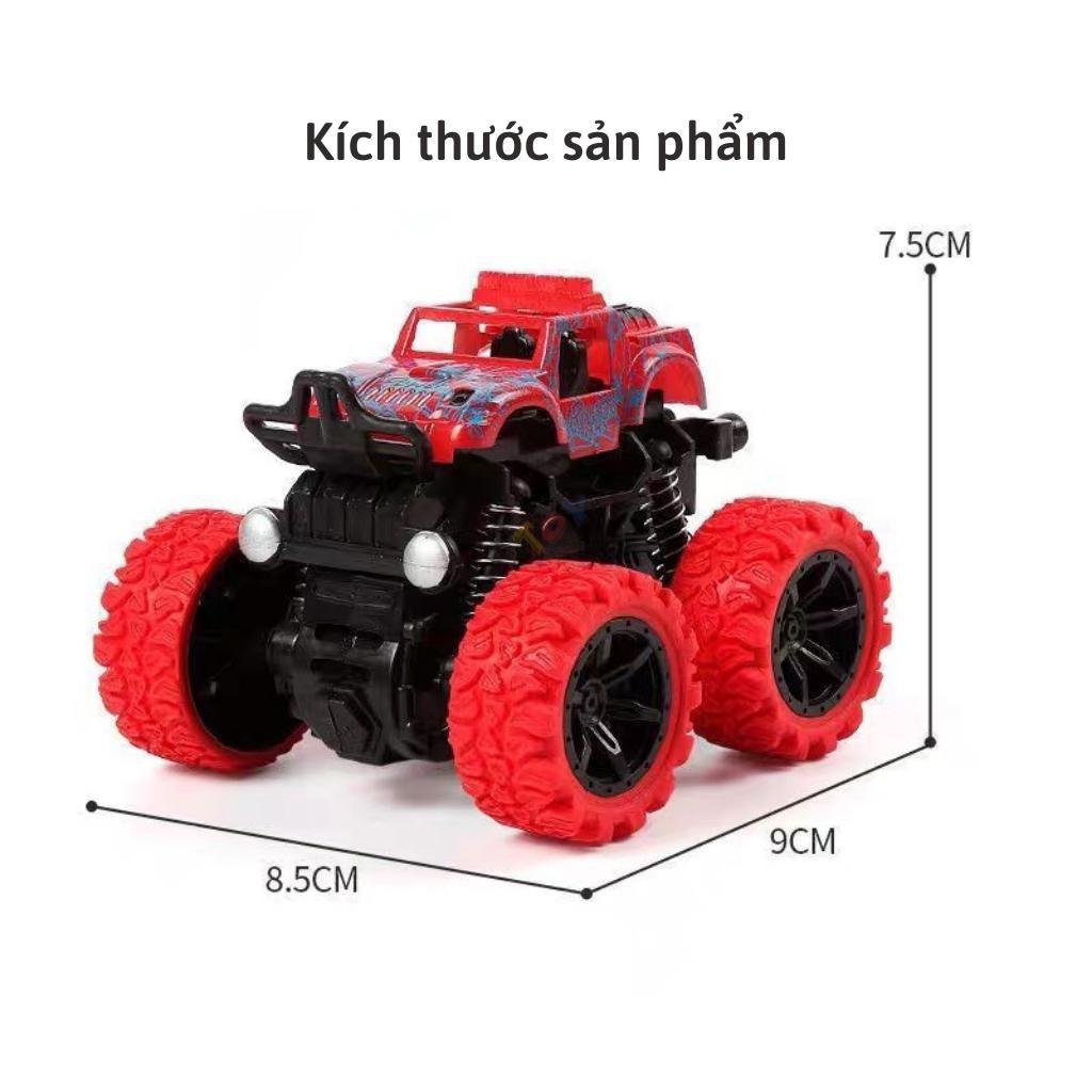 ô tô đồ chơi cho bé chạy đà quán tính vượt địa hình xoay 360 độ