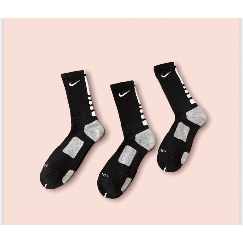 Tất, Vớ N.ike Dri-Fit cao cổ thể thao trắng ĐẶC BIỆT siêu dày, siêu thấm hút khô thoáng dễ chịu