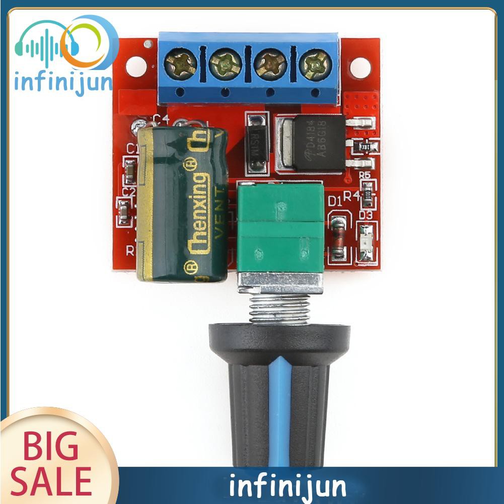 Mô Đun Điều Khiển Tốc Độ Động Cơ 5a 90w Pwm 5-28v Dc-Dc