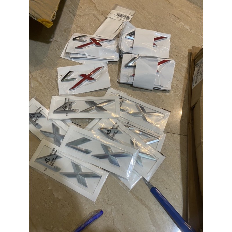 Chữ X7 đỏ ⚡MẪU MỚI NHẤT⚡ chữ X7 đỏ xe Beijing kiểu dáng trang trí hiện đại bắt mặt, tạo điểm nhấn cho xe