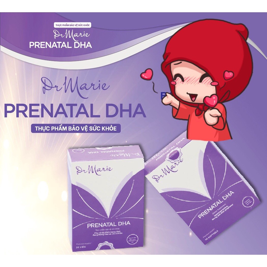 Viên Uống MẸ BẦU Dr Marie – Prenatal DHA 30 Viên Nhập khẩu Hoa Kì- Hàng chính hãng