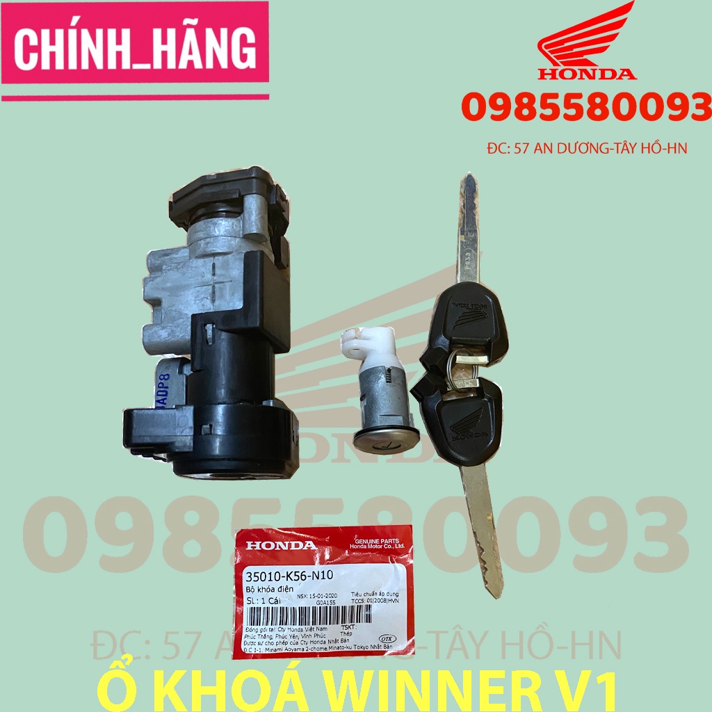 bộ ổ khoá winner v1 đời đầu chính hãng honđa