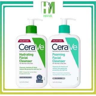 Cerave sữa rửa mặt Cerave 473ml bản Mỹ đủ size, SALE Lỗ lấy 5 sao