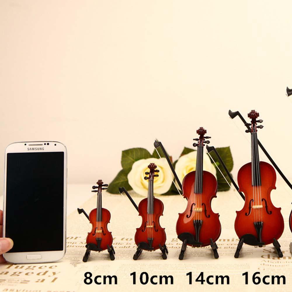 Mô Hình Đàn Violin AUGUSTINA Mini Bằng Nhựa Resin Kèm Giá Đỡ Và Hộp Đựng Dành Cho Trang Trí Tiểu C