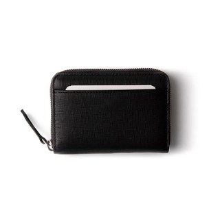 VÍ KHÓA KÉO Đựng Thẻ Carholder Nhỏ Gọn Tiện Lợi Mini ZIP Da Saffiano Nhập Khẩu Cao Cấp Chống Thấm Nước Nam Nữ