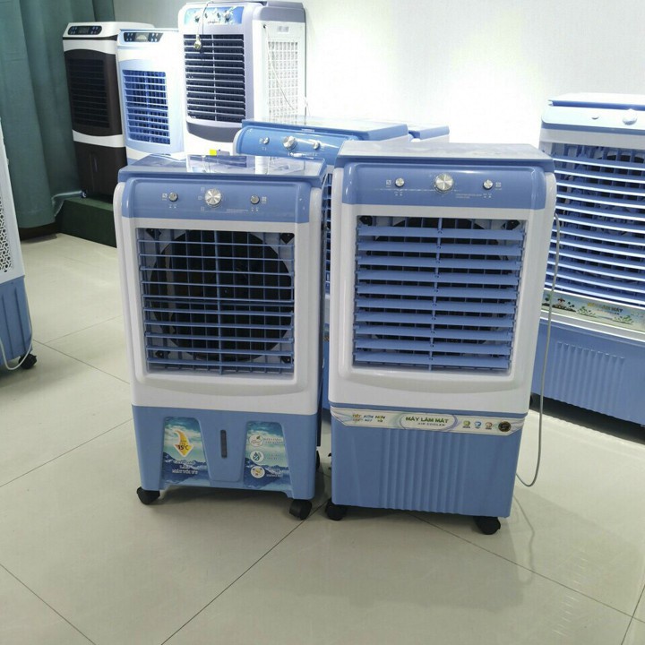 QUẠT ĐIỀU HOÀ HƠI NƯỚC ĐỦ SIZE TỪ 40L-120L HS-588S + TẶNG 2 ĐÁ KHÔ CÓ BÁNH XE