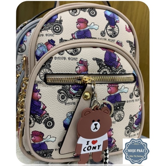 BALO NỮ HÌNH GẤU - CHẤT LIỆU DA QUẢNG CHÂU - HÀNG XỊN ĐẸP- KIỂU DÁNG TRẺ TRUNG NĂNG ĐỘNG, 4 NGĂN