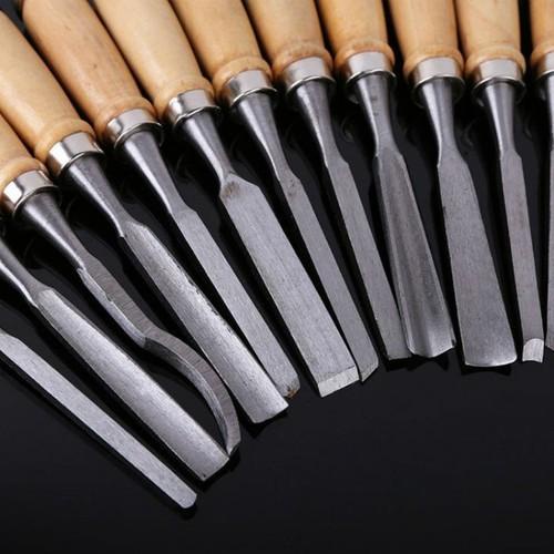 Bộ Đục Gỗ Cầm Tay 12 Món Dụng Cụ Đục Cây Cảnh Bonsai Đồ Làm Vườn
