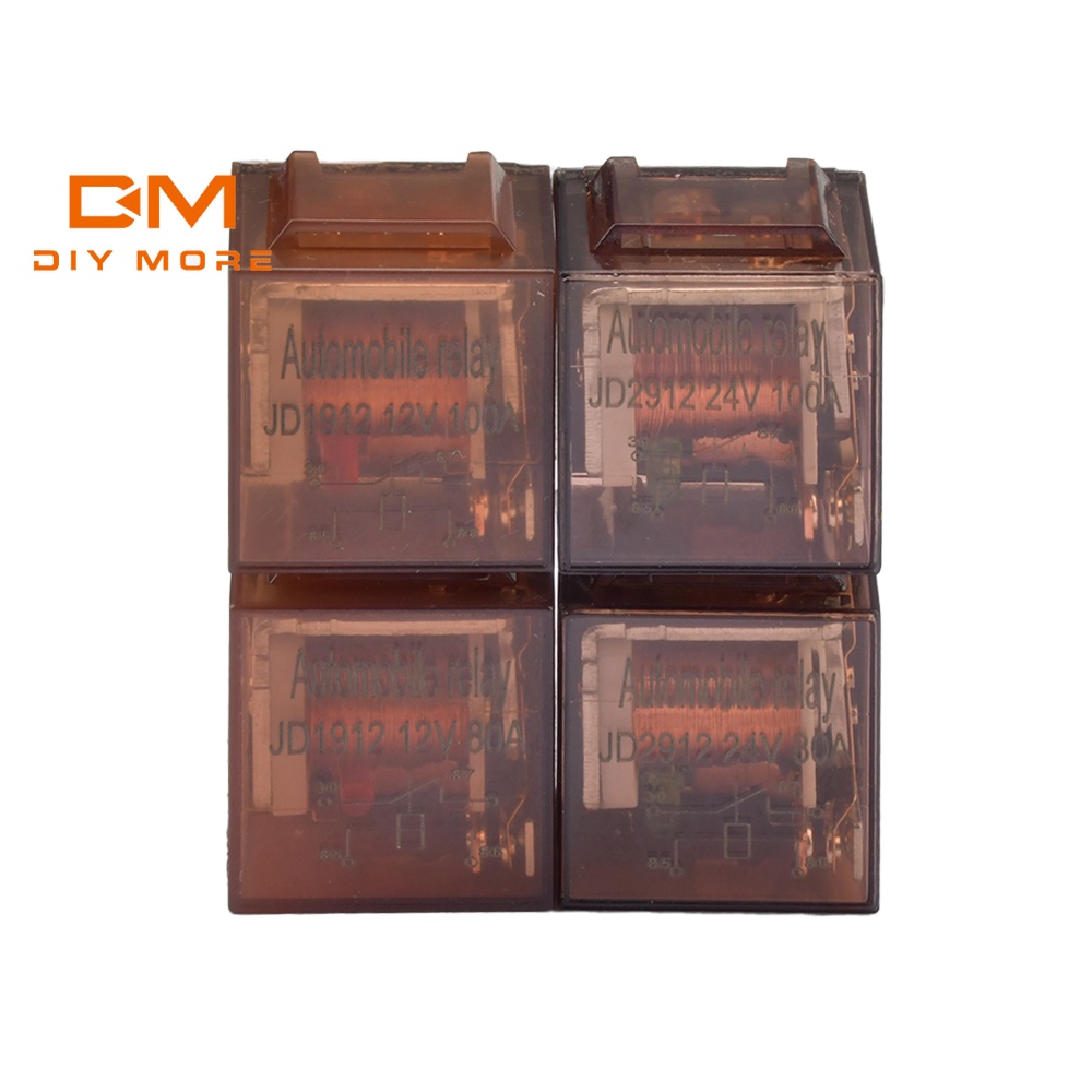 Rơ le DIYMORE công suất cao 12V/ 24V/ 80A/ 100A 4 chấu/ 5 chấu chống thấm nước dành cho xe hơi xe tải