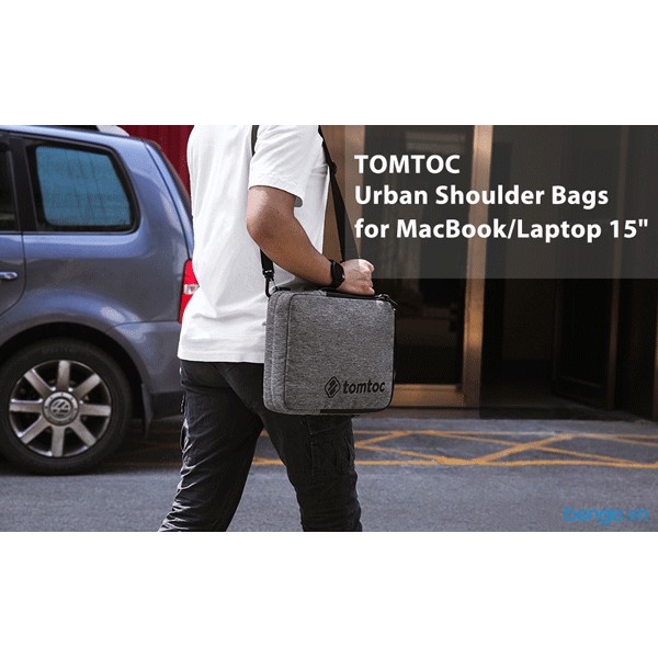 Túi chống sốc dành cho Macbook/Laptop 15&quot; TOMTOC (USA) Urban Shoulder Bags - H14-E02G