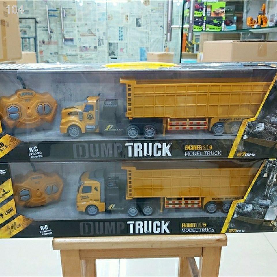 HThùng chứa kỹ thuật điều khiển từ xa lớn có thể sạc lại xe đầu kéo sơ mi rơ moóc xe tải đồ chơi bình xăng điện mô hình
