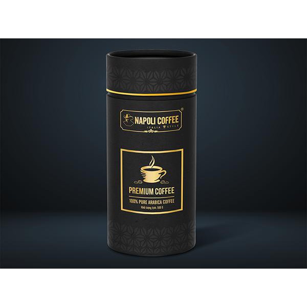 Cà phê hạt rang xay Napoli- Premium loại (500g/ Lon)