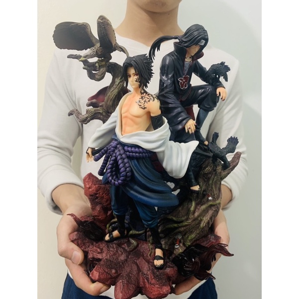 HÀNG SẴN Mô hình ITACHI kết hợp SASUKE cao 38cm nặng 4kg hàng chất lượng cao- Mô hình Naruto