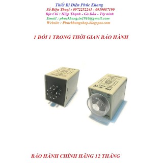 rơle thời gian AH3-3. Timer thời gian - AH3_3 1s