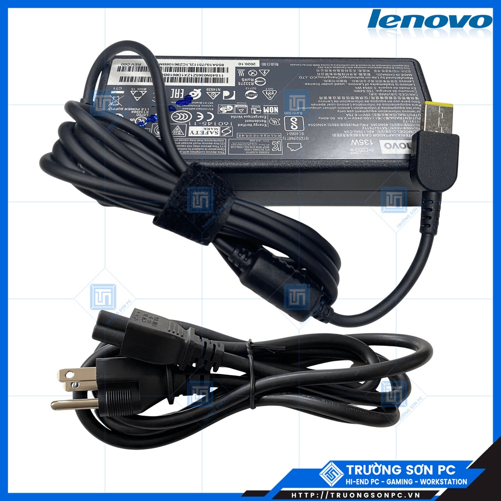 Sạc Laptop LENOVO 20V 6.75A 135W Chân Vuông USB Sạc Zin Cao Cấp | Có Kim Ở Giữa