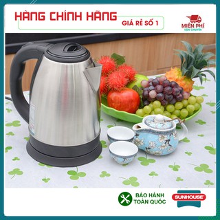 ẤM SIÊU TỐC, BÌNH ĐUN SIÊU TỐC SUNHOUSE SHD1182, 1,8 LÍT, INOX 2 LỚP, ĐUN SÔI NHANH, TỰ ĐỘNG NGẮT KHI SÔI.