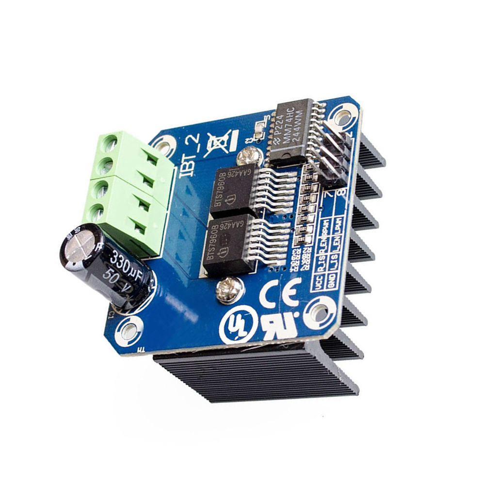 MERSSAVO Double BTS7960B DC 43A Stepper Motor Driver H-Bridge PWM For Arduino Smart Car c